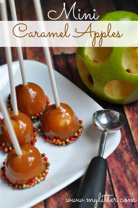 mini.caramell|How to Make Mini Caramel Apples Recipe